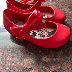 Mini Melissa Minnie Mouse Little Girls Size 9